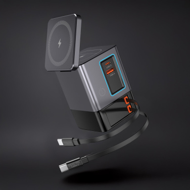 Logo trade promotional products picture of: Urban Vitamin Sacramento 105W GAN charger+retractable cables